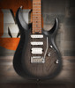 Cort X700 Triality Electric Guitar in Open Pore Black Burst finish with roasted maple neck and Seymour Duncan Hyperion pickups.
