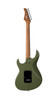 Cort G250SE Electric Guitar in Olive Dark Green finish with roasted maple neck, HSS pickups, and contoured body design.
