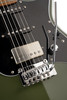 Cort G250SE Electric Guitar in Olive Dark Green finish with roasted maple neck, HSS pickups, and contoured body design.