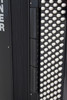 Hohner BR120BLK Bravo III 120 Piano Accordion in Jet Black finish with 41 treble keys and 120 bass buttons.