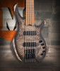 Cort SPACE5SDB Artisan Series Space 5 Bass Guitar in Star Dust Black finish with Nordstrand pickups and 5-string design.