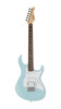 Cort G Series 200 Double Cutaway Electric Guitar in Sky Blue finish with HSS pickups and contoured body design.