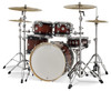 DW Design Series 4-Piece 22" Bass Drum Maple Shell Pack - Tobacco Burst w/Chrome Hardware | Musician Madness