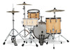 PDP PDCC1803NW Classic Bop Kit 4-piece drum set in Natural finish with Walnut hoops featuring maple shells, vintage tone, and compact jazz design - available at Musician Madness.