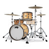 PDP PDCC1803NW Classic Bop Kit 4-piece drum set in Natural finish with Walnut hoops featuring maple shells, vintage tone, and compact jazz design - available at Musician Madness.