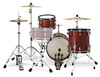 PDP PDCC1803OE Classic Bop Kit 4-piece drum set in Ox Blood finish with Ebony hoops featuring maple shells, vintage tone, and compact jazz design - available at Musician Madness.