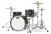 PDP Classic Kit - 22" Kick, Ebony w/ Ebony Hoops (PDCC2213EE) | Musician Madness