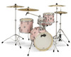 PDP New Yorker 4-Piece Drum Kit - Pale Rose Sparkle w/ Chrome Hardware (PDNY1604PR) | Musician Madness