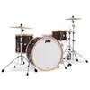 PDP PDCC2613WN Classic Kit 4-piece drum set in Walnut finish with Natural Hoops featuring maple shells, 26" kick drum, and vintage-inspired design - available at Musician Madness.
