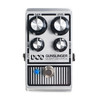 Digitech DOD-GUNSLINGER Mosfet Distortion Pedal featuring rugged silver housing, dual-level controls, and warm tube-like distortion perfect for modern rock and metal tones.