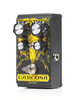 Digitech DOD-CARCOSA Carcosa Analog Fuzz Pedal featuring sleek black and gold design, dual level controls, and switchable modes for classic and modern fuzz textures.