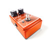 Digitech DOD280-14 Compressor 280 pedal featuring bright orange finish, two easy-to-use level and compression knobs, and smooth signal control for guitar or bass players.