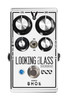 Digitech DOD-LOOKINGGLASS Looking Glass Overdrive Pedal featuring mirrored silver finish, dual gain controls, and classic transparent drive circuit for expressive tone shaping.