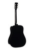 Cort EARTH60BK Earth Series 60 Dreadnought Acoustic Guitar featuring a spruce top, mahogany back and sides, and a glossy black finish with traditional dreadnought body shape.