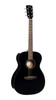Cort L60BK Luce Series L60 Orchestra Acoustic Guitar featuring solid spruce top, mahogany back and sides, and a sleek black gloss finish with comfortable orchestra body shape.