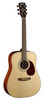 Cort EARTH70OP Earth Series Dreadnought Acoustic Guitar featuring solid spruce top, mahogany back and sides, and an open pore finish for natural tone and classic aesthetics.