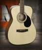 Cort AF510OP Standard Series Acoustic Concert Guitar featuring a spruce top, mahogany body, and open pore natural finish for rich tone and responsive projection.