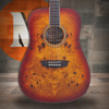 Washburn  Deep Forest Burl Dreadnought Acoustic Guitar - Amber Fade (DFBDA) | Musician Madness