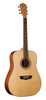 Washburn D7S Harvest Dreadnought Acoustic Guitar featuring a spruce top, mahogany back and sides, and a natural gloss finish for rich tone and classic dreadnought projection.