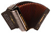 Hohner CXEB Corona II XTREME EAD Accordion in jet black finish featuring three-row diatonic button layout and premium build for professional NorteÃ±o and Tejano musicians.
