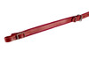 Hohner ACC16-RED/RED 44" x 4" Leather & Velvet Accordion Straps X-Large with back strap featuring red leather exterior, velvet padding, and adjustable design for comfortable support.