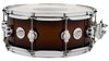 DW Design Series 14" x 5.5" Maple Snare Drum – Tobacco Burst (DDLG5514SSTB) featuring a 10-ply maple shell, chrome hardware, and rich tone with smooth response and classic DW design.