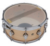 DW Design Series 14" x 6" Snare Drum - Natural Satin (DDLM0614SSNS) featuring a 10-ply maple shell with warm, balanced tone and satin natural finish for a classic DW look.