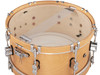 PDP Concept Classic 6.5x14 Snare Drum in Natural Stain finish with matching wood hoops and maple shell, delivering warm, vintage-inspired tone.