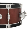 PDP Concept Classic 6.5x14 Snare Drum in deep Ebony Stain finish with matching wood hoops and maple shell, delivering classic tone and elegant design.