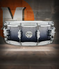 PDP Concept Maple 5.5x14 Snare Drum in Silver to Black Sparkle Fade Lacquer finish with maple shell and chrome hardware, offering brilliant looks and crisp tone.