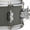 PDP Concept Maple 5.5x14 Snare Drum in Satin Pewter FinishPly with maple shell and chrome hardware, offering crisp attack and sleek contemporary style.