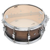 PDP Concept Maple 6.5x14 Snare Drum in Satin Charcoal Burst Lacquer finish with maple shell and chrome hardware, offering warm tone and sleek, contemporary style.
