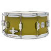 PDP Concept Maple 6.5x14 Snare Drum in Satin Olive FinishPly with maple shell and chrome hardware, offering balanced tone and unique matte olive style.