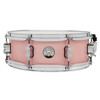 PDP New Yorker 5x14 Snare Drum in Pale Rose Sparkle FinishPly with maple shell and chrome hardware, offering crisp tone and vintage-inspired sparkle finish.