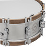 PDP Concept Select 5x14 3mm Aluminum with Walnut Wood Hoops Snare (PDSN0514CSAL) | Musician Madness