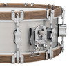 PDP Concept Select 5x14 3mm Aluminum with Walnut Wood Hoops Snare (PDSN0514CSAL) | Musician Madness