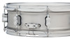 PDP Concept Series 5x14 Snare Drum in Natural Satin Brushed Aluminum with 1.2mm shell and chrome hardware, offering bright attack and modern appearance.