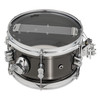 PDP Concept Series 6x10 Snare Drum in Black Nickel Over Steel with chrome hardware, offering sharp attack, bright tone, and compact versatility for any kit.