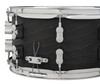 PDP Concept Series 7x13 Black Wax Maple Snare Drum in Satin Black finish with chrome hardware, delivering full maple tone, fast response, and modern style.