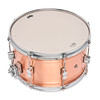 PDP Concept Series 8x14 Snare Drum in Natural Satin Brushed Copper with 1.2mm shell and chrome hardware, producing warm tone, crisp response, and bold metallic style.