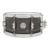 PDP Concept Series 6.5x13 Snare Drum in Black Nickel Over Steel finish with chrome hardware, offering bright tone, strong projection, and versatile sound.
