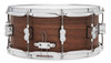 PDP LTD 6.5x14 Snare Drum with Maple/Walnut hybrid shell in Natural Satin finish, offering warm resonance, full-bodied tone, and premium craftsmanship.