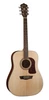 Washburn D10S Heritage 10 Series Dreadnought Acoustic Guitar in Natural finish with solid spruce top and mahogany back and sides â€“ Musician Madness