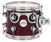 DW Design Series Maple Suspended Tom, 7x8 - Cherry Stain Gloss Lacquer w/Chrome Hardware (DDLG0708STCS) | Musician Madness