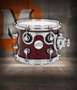 DW Design Series 7x8 Maple Suspended Tom in Cherry Stain Gloss Lacquer with chrome hardware and maple shell construction – Musician Madness