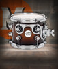 DW Design Series Maple Suspended Tom, 7x8 - Tobacco Burst Gloss Lacquer w/Chrome Hardware (DDLG0708STTB) | Musician Madness
