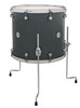 DW Design Series Maple Floor Tom, 16x18 - Steel Gray Lacquer w/Chrome Hardware (DDLG1618TTSG) | Musician Madness