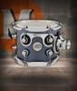 DW Design Series Maple Suspended Tom, 7x8 - Blue Slate Lacquer w/Chrome Hardware (DDLM0708STBS) | Musician Madness