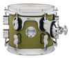 PDP Concept Maple 7x8 Suspended Tom - Satin Olive Finish Ply with Chrome Hardware (PDCM0708STSO) | Musician Madness