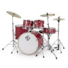 Dixon Spark 5-Piece Drum Set in Wine Red finish (PODSP522C1SWR) – complete outfit with hardware and cymbals – perfect for beginners – Musician Madness